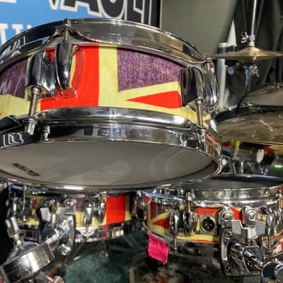Rick Allen's Def Leppard 2016 Tour "Union Jack" Drum Kit. Yamaha, Hart, Custom. AUTOGRAPHED! Authenticated! image 21
