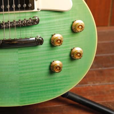 Epiphone Les Paul Standard 50s Figured Seafoam Green Electric Guitar image 6