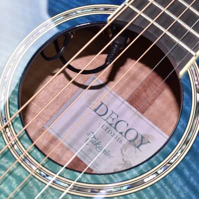 Takamine LTD 2016 Decoy Limited Edition Acoustic Guitar in Green Blue Burst! image 20