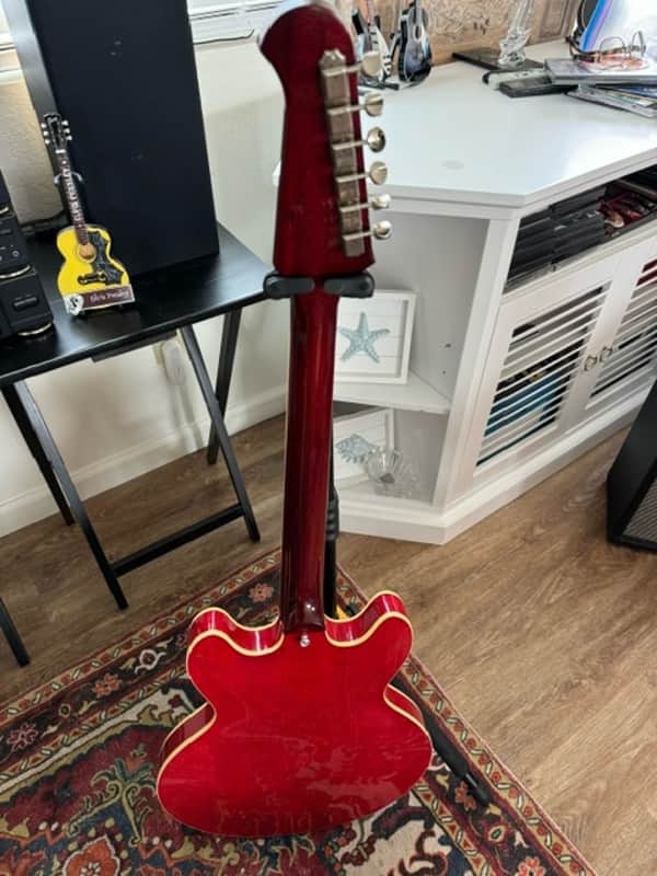 Gibson ES-335 Trini Lopez - Cherry - Diamond Electric Guitar Trini Lopez Reissue 2014 - Cherry image 1