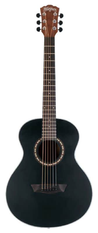 Washburn  AGM5BMK | G-Mini 5 Apprentice Series 7/8 Size Acoustic Guitar, Matte Black. New with Full Warranty! image 1
