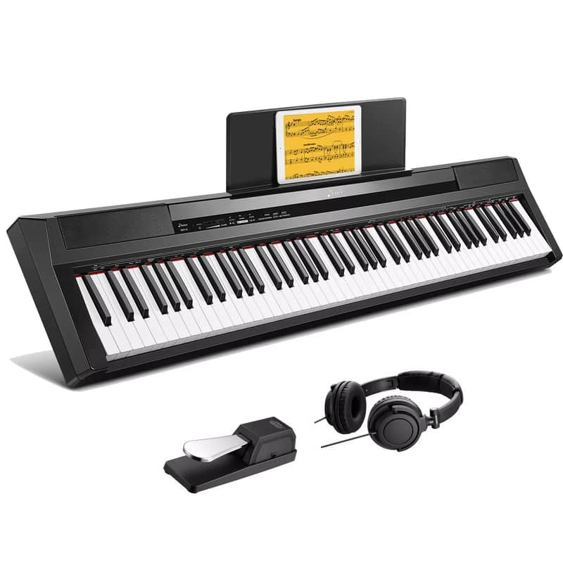 Donner DEP-20 Digital Piano Keyboard 88 Weighted Key With Pedal 128 Polyphony image 1