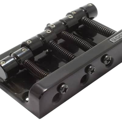 GOTOH 201B-4 4-String Bass Bridge - Black image 3