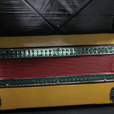 A Beautiful Melodija Four Row Button Box Accordion in it's Original Case image 9