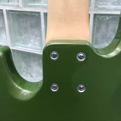 Sadowsky MetroExpress 21-Fret Vintage J/J Bass, Morado Fingerboard, 5-String Sage Green Metallic image 7