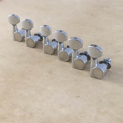 Vintage Genuine Fender Squier 2 Pin Mount Guitar Tuners Light Relic Drilled Post image 5