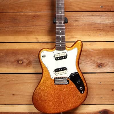FENDER PAWN SHOP SUPER-SONIC MINT! 2012 Orange Flake Offset Guitar HH 08567 image 3