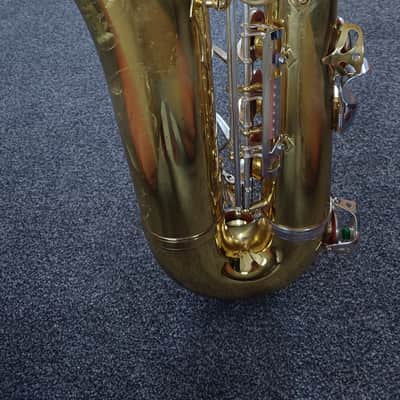 Borgani 0166S Vintage Tenor Saxophone 1980s - Gold Lacquer with Silver Nickel Keys image 8