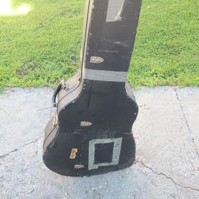 Vintage 1970s-1980s Martin "Side Hatch" Rare Guitar Case Acoustic Guitar Case With Red Fuzzy Lining Fits Dreadnought Classical Fits 44 x 17 1/4 x 4 to 5 Height Harmony Kay Silvertone Gibson Martin image 10