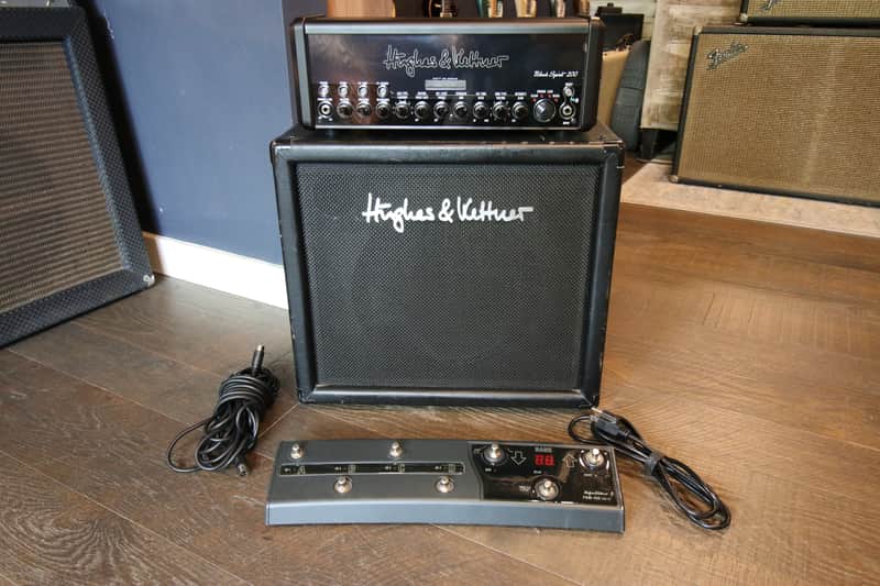 Hughes & Kettner Black Spirit 200 Floor 4-Channel 200-Watt Solid State Pedalboard Guitar Amp + Foot Switch & 1x12 Celestion Vintage 30 Cab image 1