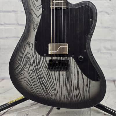 ESP LTD XJ-1 HT Baritone 6 String Electric Guitar Silver Blast image 2