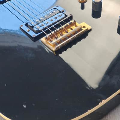 1992 Fernandes Japan TEJ-55 HS Contemporary Telecaster (Black/Gold) image 7