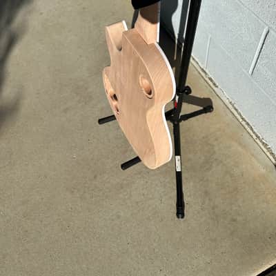 DIY LP Style Guitar Kit Flame Maple Veneer/ Mahogany Body And Neck image 6