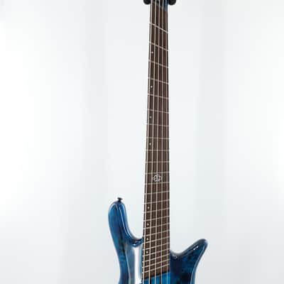 Spector NS Dimension 5 5-String Multi-Scale Bass w/ Fishman Pickups - Black and Blue Gloss image 7