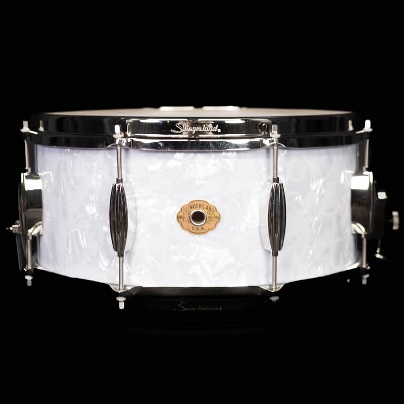 Slingerland 14" x 6.5" Radio King Artist Snare Drum, White Marine Pearl image 1