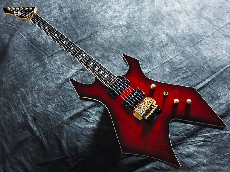 B.C. Rich Warlock-920JE - See Through Red Burst - VERY GOOD condition image 1