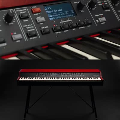 Nord Grand 88-note Kawai Hammer Action Keyboard with Ivory Touch with Nord Soft Case, Adjustable Stand, Expression Pedal and Sustain Pedal image 8