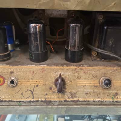 Magnatone M-19 Lap Steel and Amp 1947-1950 - Green Pearl image 4