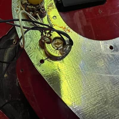 Fender Precision Bass Left-Handed with Maple Fretboard 1970 - 1983 - Ruby Red image 9