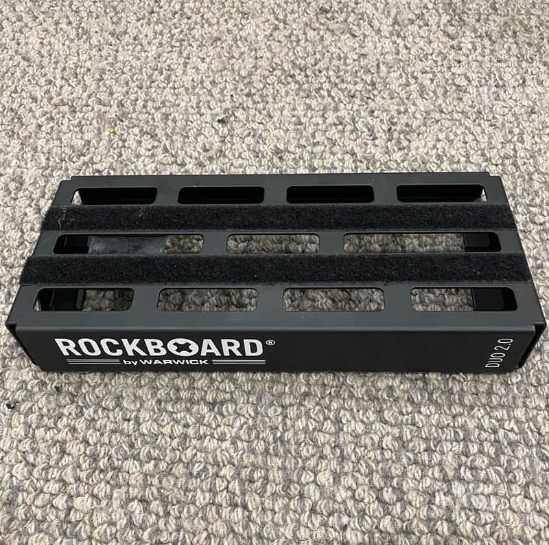 Rockboard DUO-2.0-B Pedalboard with Gig Bag 2018 - 2022 - Black image 1