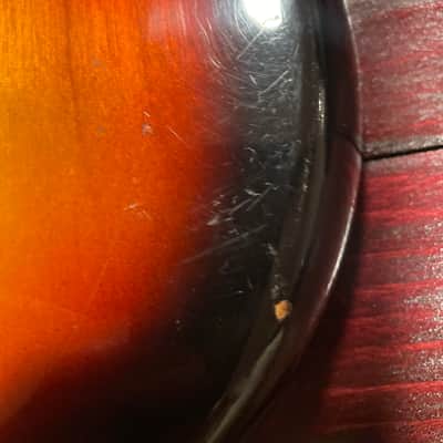 Vintage 1960s Teisco Silvertone Guitar 3 Pick Ups Guitar Mosrite Univox Shape Very Clean image 10