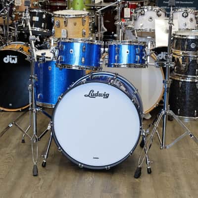 Ludwig Neusonic Mod2 4-Piece Shell Pack 10/12/16/22 (Blue Super Sparkle) image 1