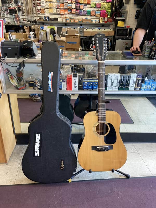 CONSIGNMENT 1970s Ventura V-17 12-String Acoustic Guitar MIJ - Natural w/HSC (Knight, N) image 1