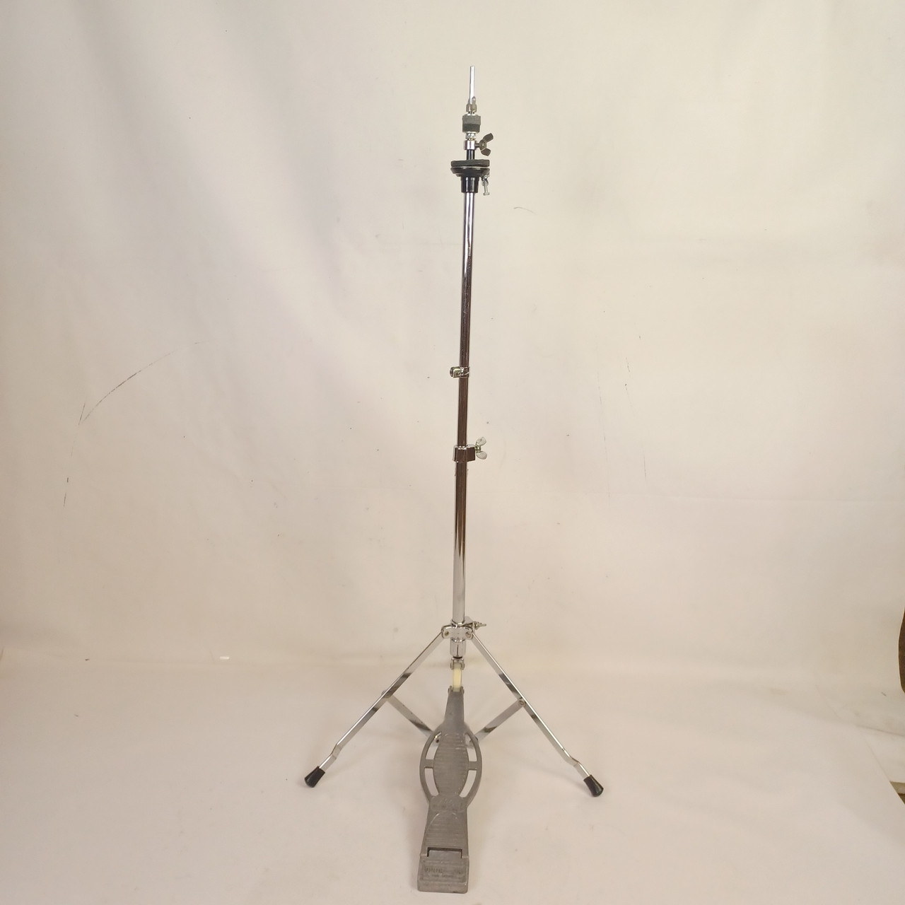 Ludwig Atlas#1123 Hi-Hat Cymbal Stand Chrome Spur-Lok Direct-Pull Block Logo 60s — main photograph