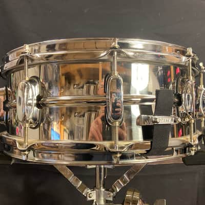 Tama - 5x14" 10-Lug Steel Snare Drum 1980s Chrome image 13