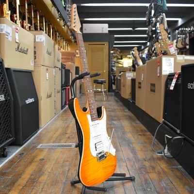 Suhr Standard Plus Electric Guitar Trans Honey Amber Burst w/Padded Gig Bag image 5