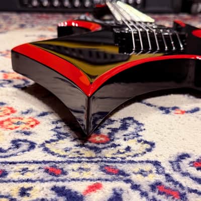 2007 B.C. Rich MK3 Warbeast 7-String - Black w/ Red Bevel image 12