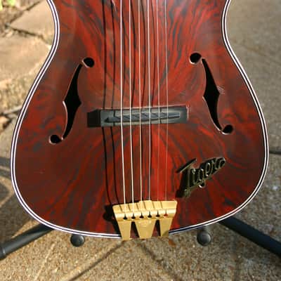 *LOOK* Emenee Tiger Plastic Guitar COOL Vintage 1960's image 7