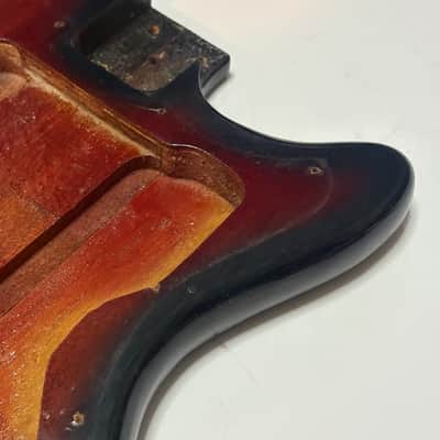 Sorrento Kingston Vintage 60s Red Sunburst Solid Body - Nitrocellulose image 4