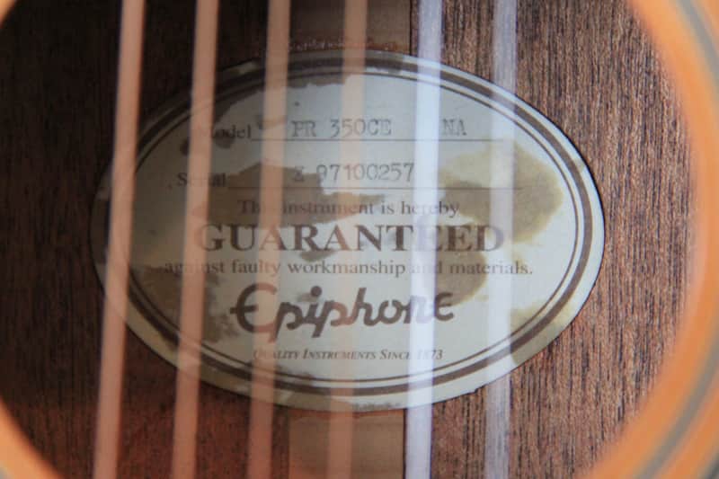 Epiphone PR-350 CE Natural | Reverb