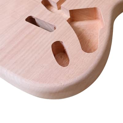 ST Guitar Body Mahogany Wood Guitar Barrel image 4