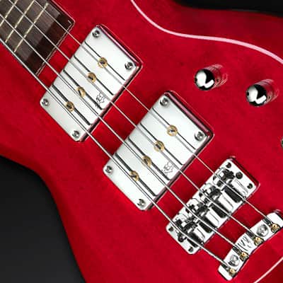 Warwick Jack Bruce Signature Survivor Fretted 4 String Electric Bass Guitar Burgundy Red Stain image 6