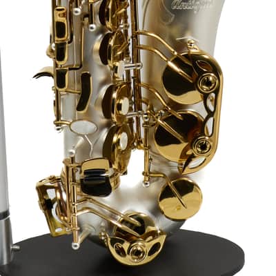 Antigua Winds Model AS4248SQ 'Powerbell' Alto Saxophone in Satin Silver image 5