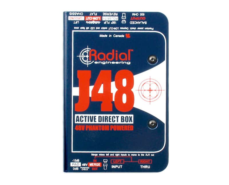 Radial J48 48V Phantom Power Active DI Direct Box Guitar Bass PROAUDIOSTAR image 1