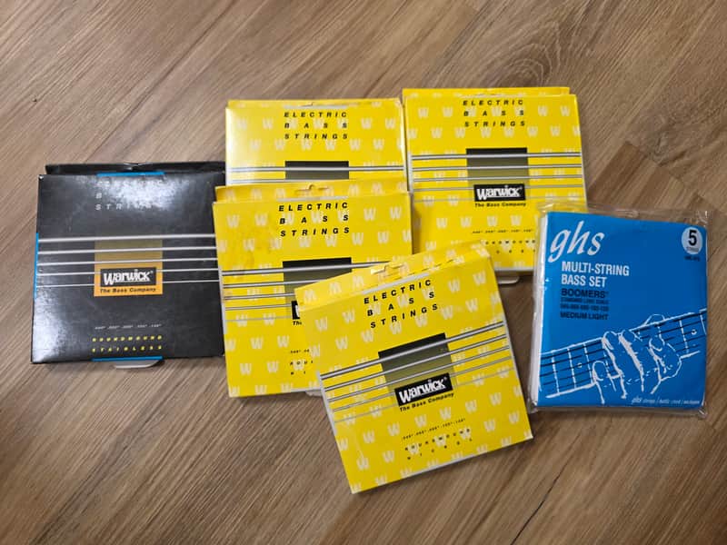 Warwick & GHS Bass Strings Lot — 6 Sets, 5-String, Factory Sealed image 1