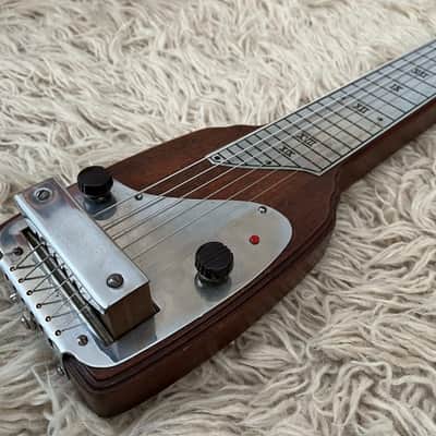 Vintage 1946 Fender Deluxe Organ Button Dark Mahogany Lap Steel Electric Guitar 1940s '40s image 5