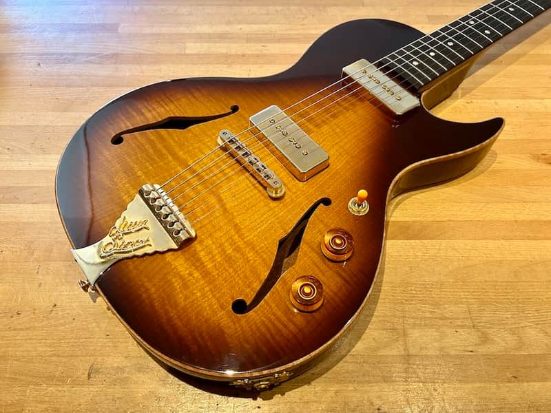 B&G Crossroads Little Sister Cutaway P90’s 2021 - Tobacco Burst image 1