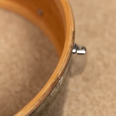 1950s Slingerland 5x14 Student Model Black Diamond Pearl Snare Drum image 16