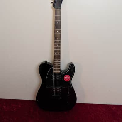Squier FSR Affinity Telecaster HH 2020 - 2021 - Metallic Black - Black Hardware and Matching Headstock image 4