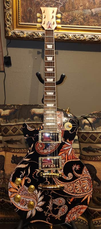 LP Style Left Handed Guitar Premium Parts and Electronics image 1