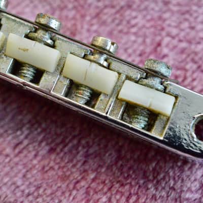 Vintage Gibson 1965 ABR-1 Bridge Chrome - NO patent Number RARE w/ nylon saddles image 14
