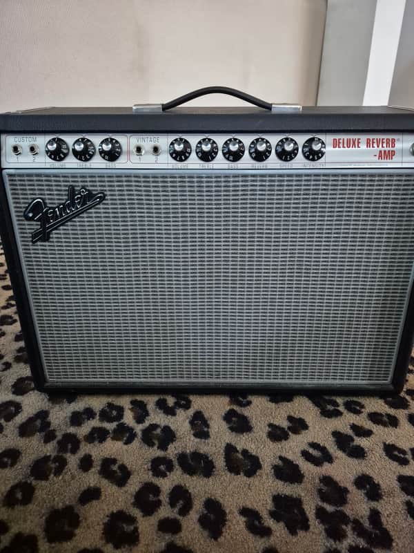 Fender '68 Custom Deluxe Reverb Limited Edition 2-Channel 22-Watt 1x12" Guitar Combo 2010s - Gunmetal Gray image 1