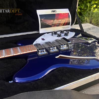 ♚TIMEWARP♚RARE♚2009 Rickenbacker 370-12 String ♚ MIDNIGHT BLUE ! ♚360♚£80 SETUP♚ image 6