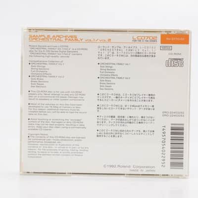 Roland Orchestral Family Vol 1& 2 Rhythm Section CD ROM Disks S-750 S-770 #54938 image 11