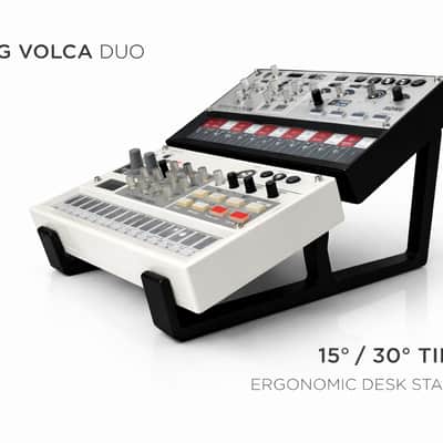Korg Volca Dual Stand – Double Duo Volca Stand / Holder / Riser for 2 Volca Synths (FM, Keys, Beats, Sample, Modular)