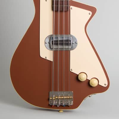 Guttlin Baron Bass Owned by Jeff Tweedy of Wilco Solid Body Electric Bass Guitar (2024), ser. #225, original black tolex hard shell case. image 3